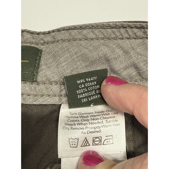 Eddie Bauer Cargo Shorts Bermuda Length Brown Utility Outdoor Hike - Picture 7 of 8